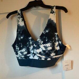 Fabletics All Day Every Day Sports bra Tank Black size L NWT